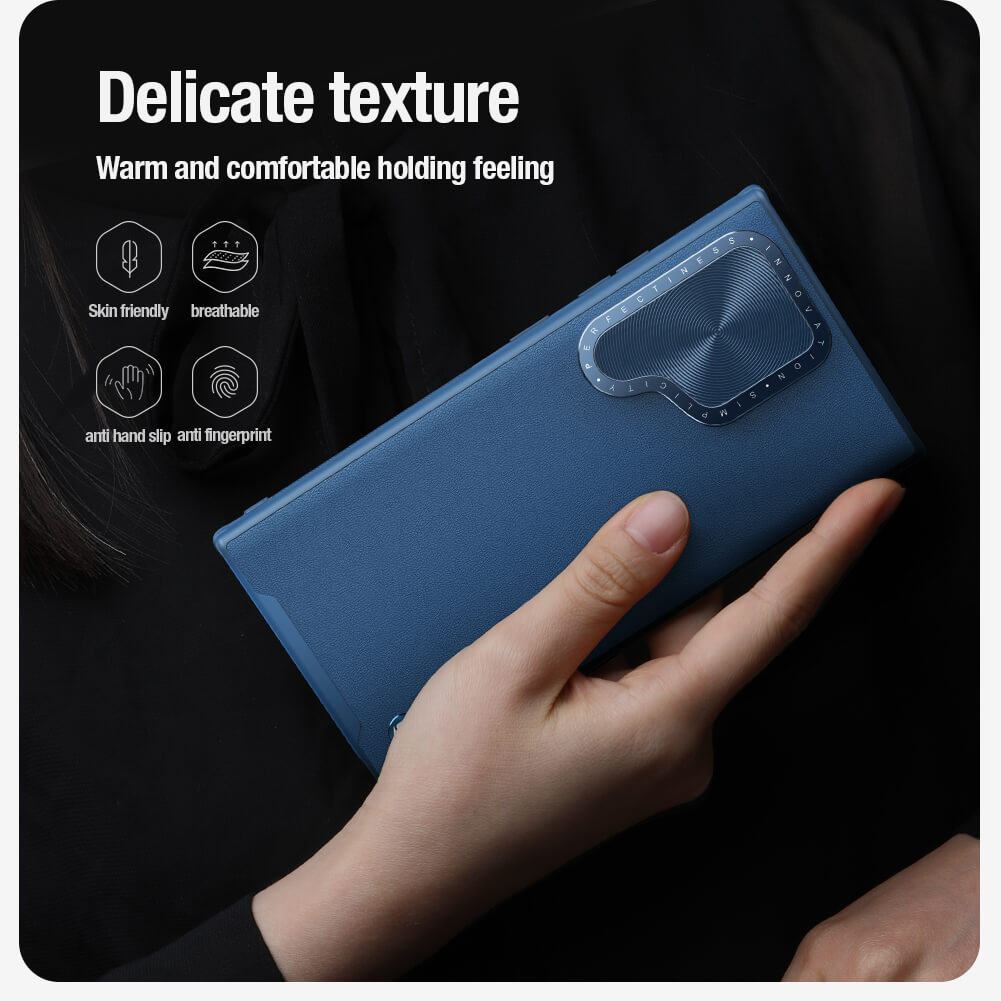 Чехол-крышка NILLKIN для Samsung Galaxy S24 Ultra (серия Camshield Prop Leather)